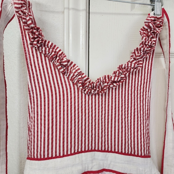 UNAVAILABLE **SET** Retro Cutie Toile Kitchen Apron & Matching Towel - Picture 3 of 15